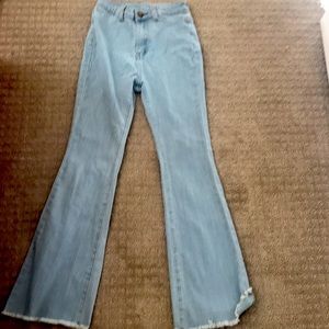 Flared jeans stretchy and comfortable